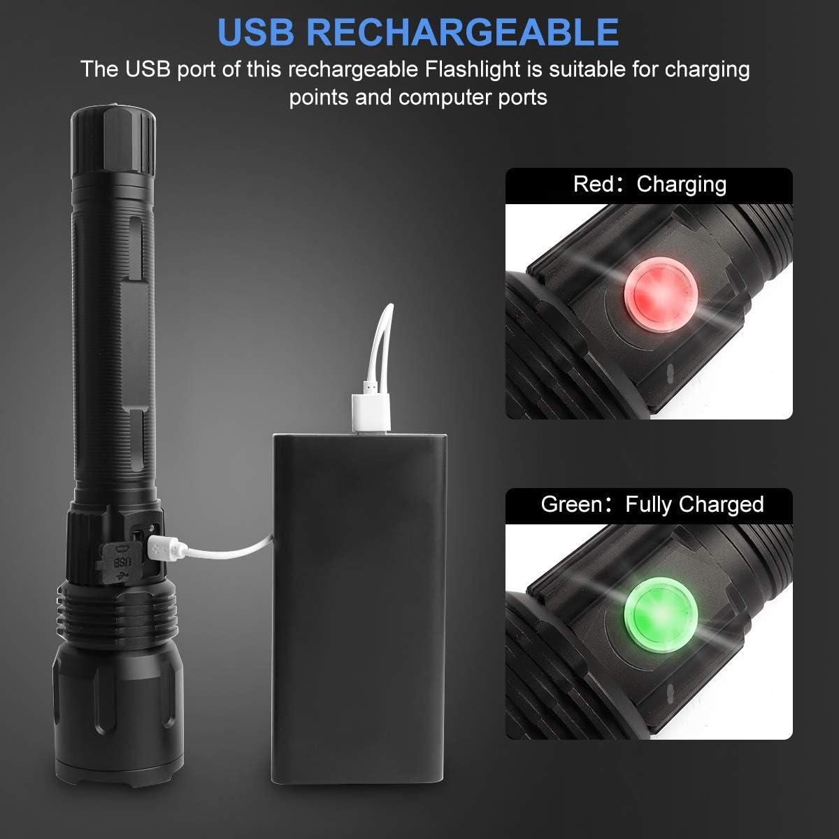 Rechargeable Flashlights Waterproof Flashlight Flashlight Image