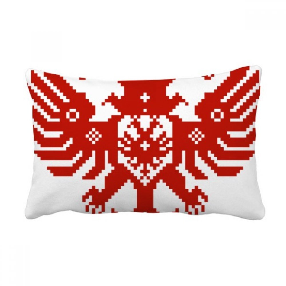 Coussin lombaire aigle national russe 40x60 cm multicolore pour decoration canape