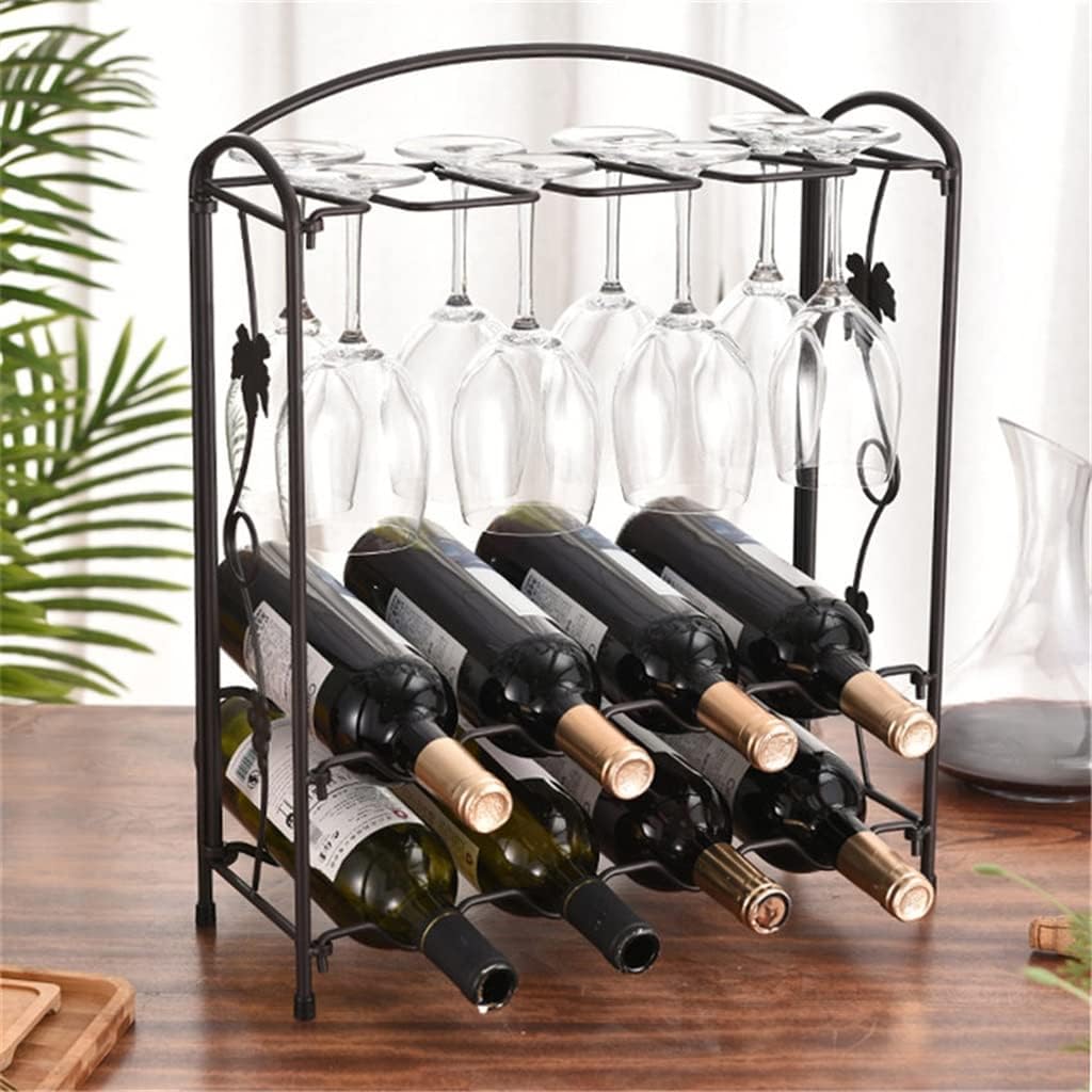 Wine Cabinet Display Rack Metal Wine Bottle Bracket Storage Utensils