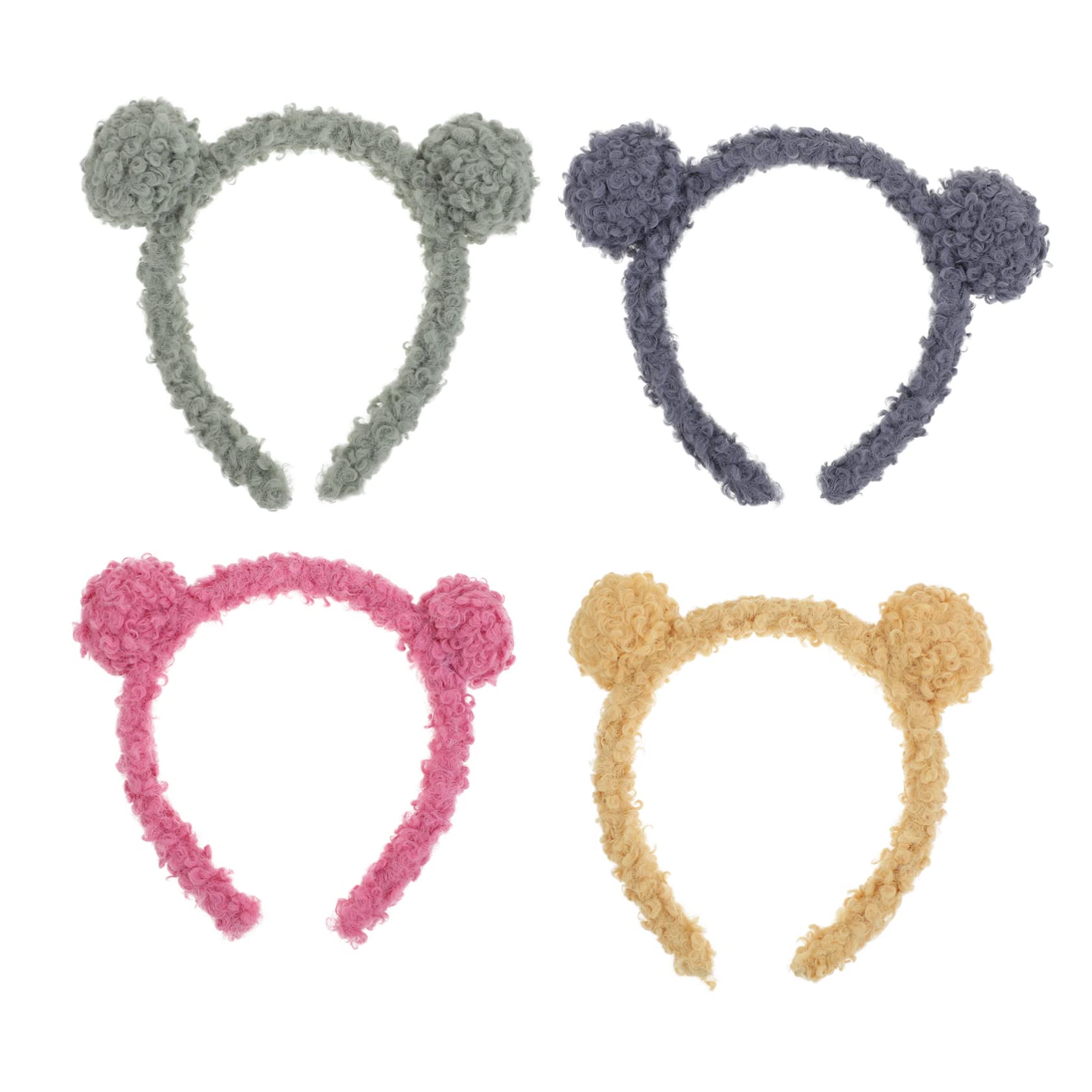 Wuyooprt Cerchietto con orecchie di orso, fascia per lavaggio del viso, alla moda, multiuso, accessorio per capelli da donna, cerchietto per capelli con animali per donne e ragazze