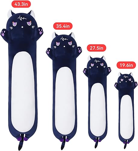 Vista 12 de Almohada larga de felpa suave para abrazar, almohada de juguete de peluche para niños, lindo juguete de peluche de unicornio, juguete de peluche