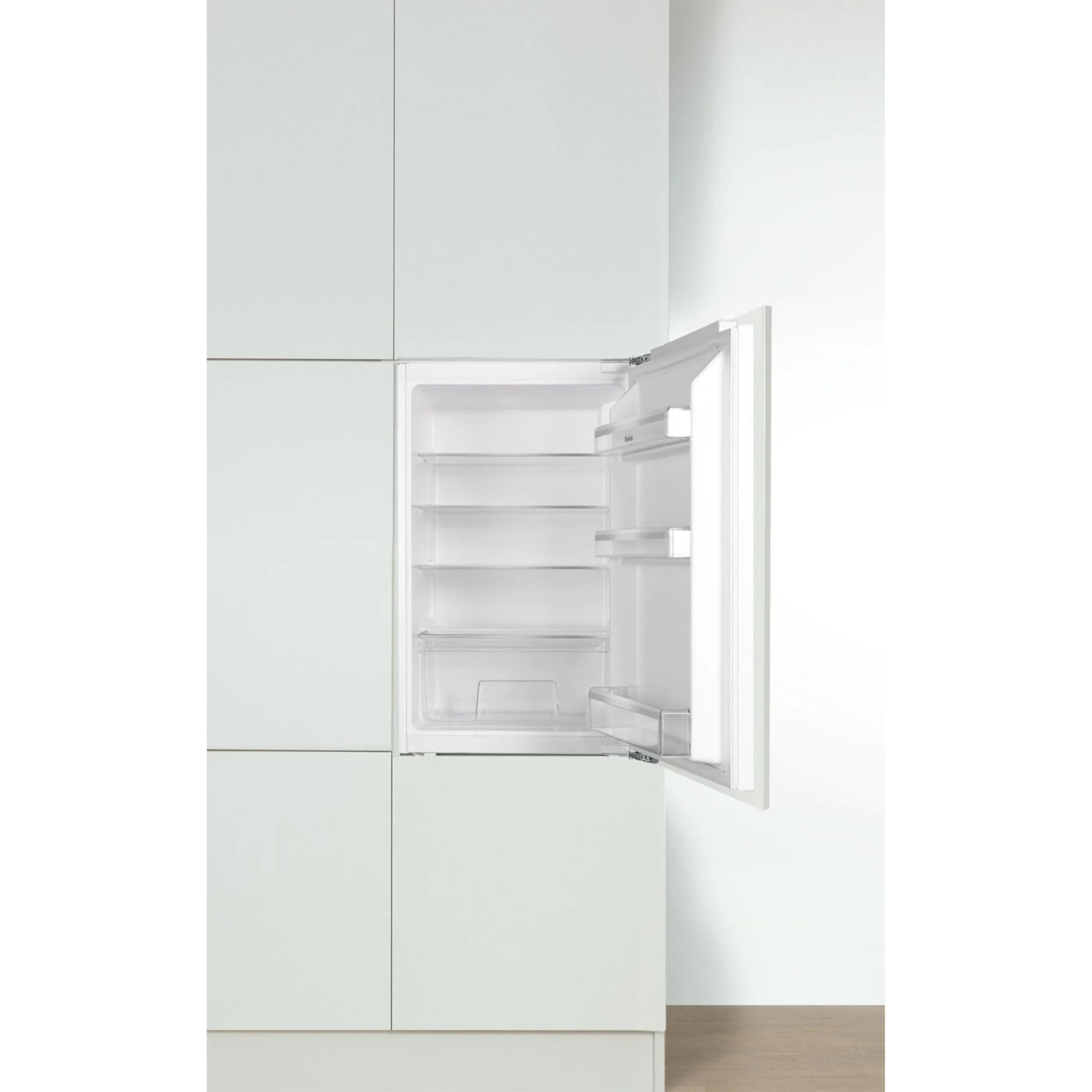 Amica Einbau‑Vollraum‑Kühlschrank Festtür‑Technik 880 mm Nische elektronische Steuerung Inverter‑Motor LED Beleuchtung 87,1 x 54 x 54 cm – Einbaukühlschrank