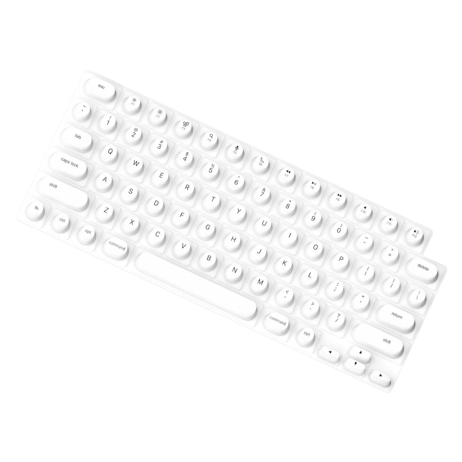 Funda para teclado para uñas largas: protector de silicona impermeable para escribir con comodidad 8