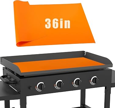 Aulock 36in Silicone Griddle Mat Compatible with Blackstone - Food-Grade Outdoor Grill Protect Accessories Griddle Cover from Rusting & Dust