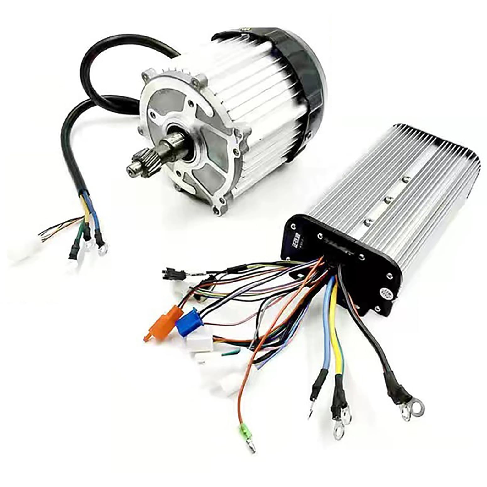 1000W Electric Tricycle Rickshaw Motor Kit 60V / 72V Electric Tricycle Sine Wave Motor, 5-Hole 16-Tooth Shaft Motor, Sine Wave Controller, For DIY Electric Tricycle, Go-Kart