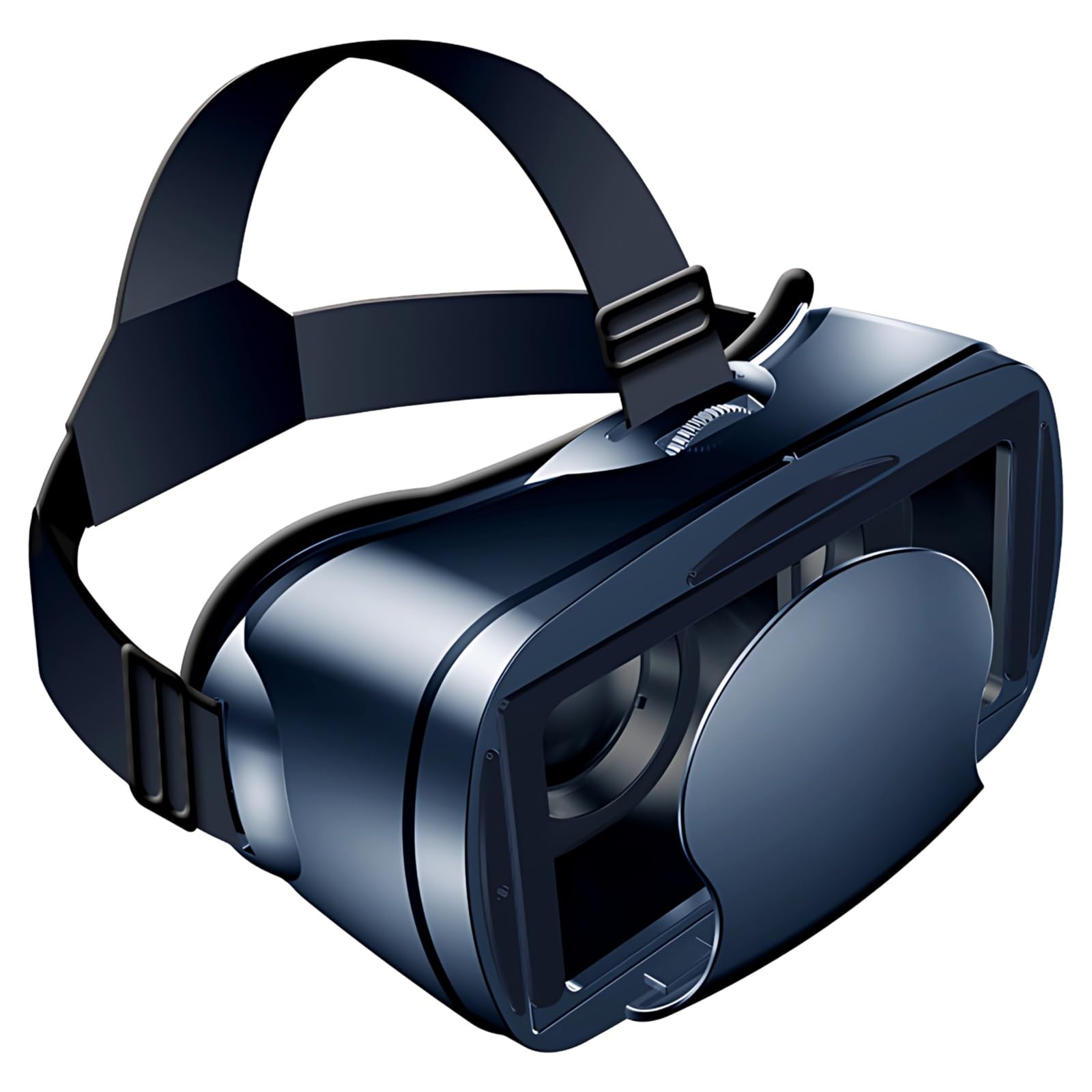 Casque VR Universel, lentilles filtrant la lumière Bleue, Sangle de tête réglable, Compatible avec téléphones 5 à 7 Pouces, 12,7 à 17,7 cm, Vision Grand Angle 120°, pour applis VR et Jeux