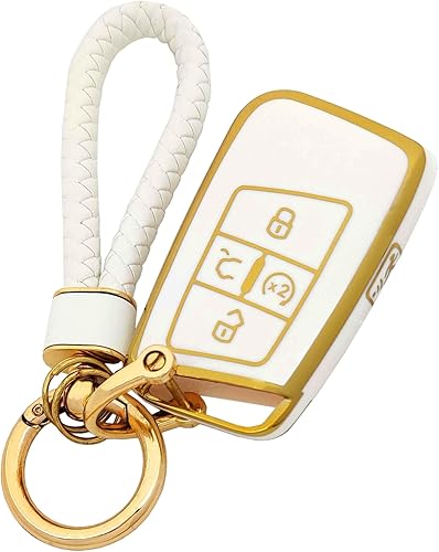 Vista 33 de Funda para llavero VW de TPU suave compatible con VW Volkswagen Jetta Passat Golf Beetle Rabbit GTI CC EOS Accesorios con llavero