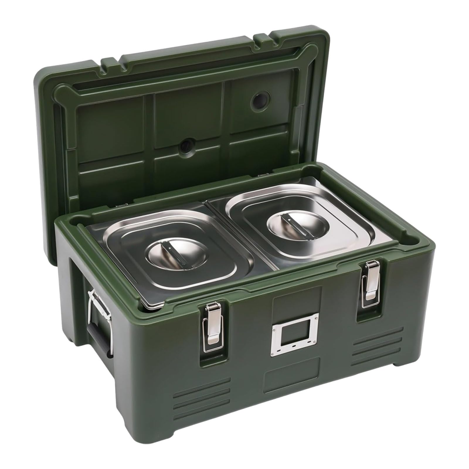Caja Térmica Profesional Calentador De Alimentos Sin Electricidad, Contenedor Isotérmico Catering, Mantener Comida Caliente O Fría En Buffet Y Eventos(2 pans)