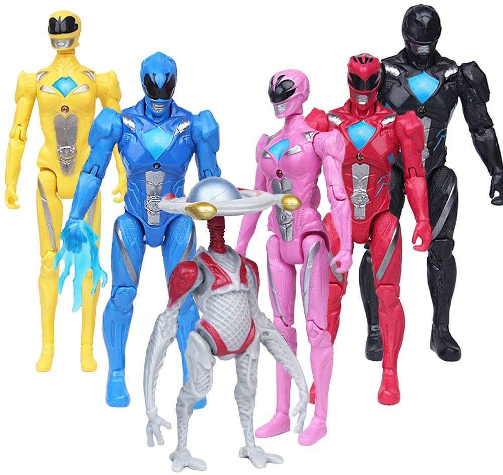 Vitadan genericc Action Figures Rangers Toys 6pcs/Set Super Heroes 5 inch Child Toys Gifts Decoration …