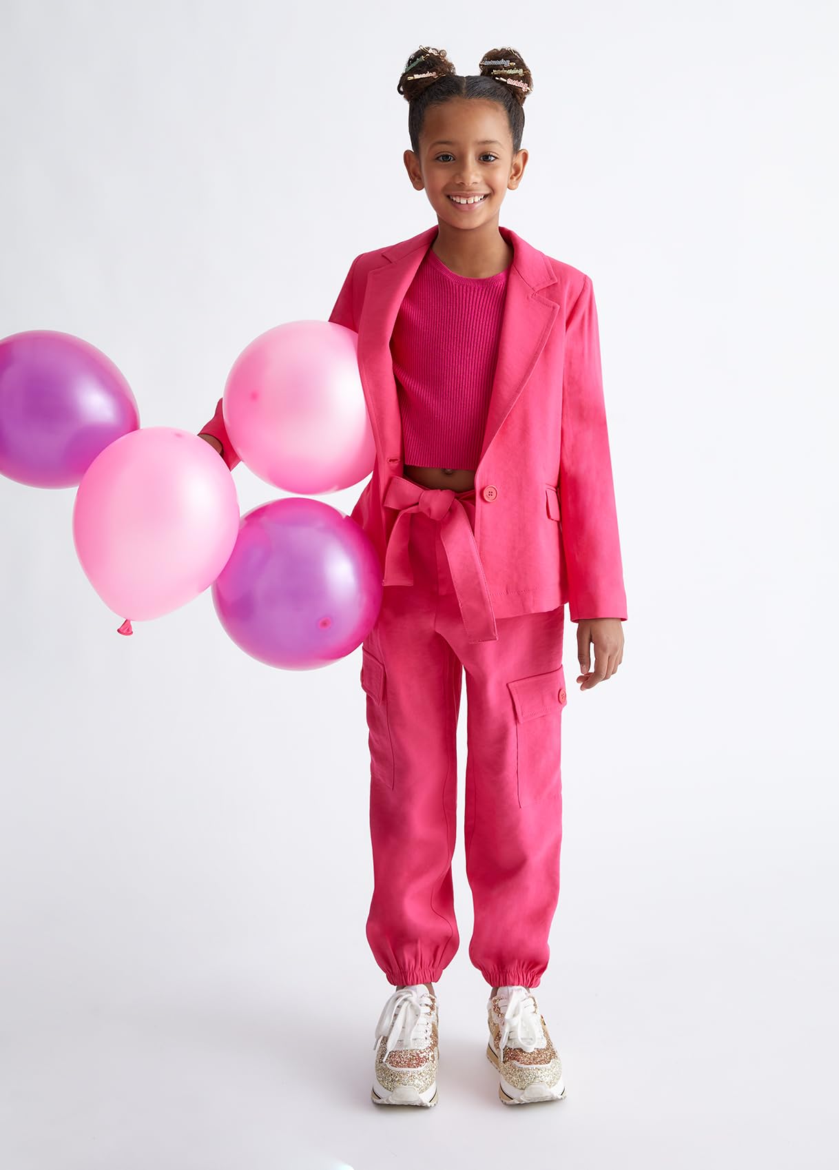 Liu Jo Jeans Liu Jo Pantaloni Rosa Fucsia Cargo con Cintura (IT, età, 16 Anni, Regular, Rosa)