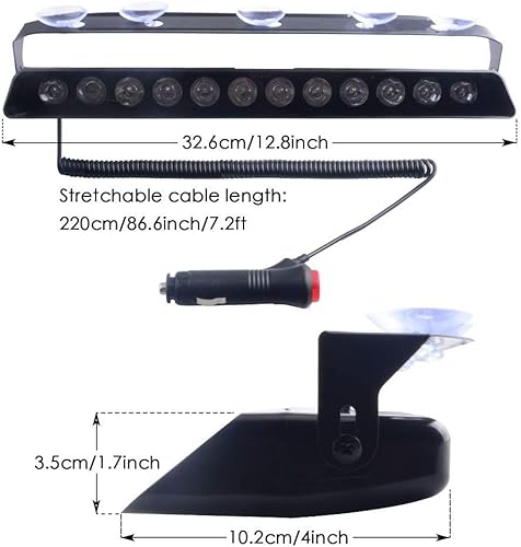 Miniatura 4 de Luz estroboscópica de emergencia modelo S9, Azul blanco azul