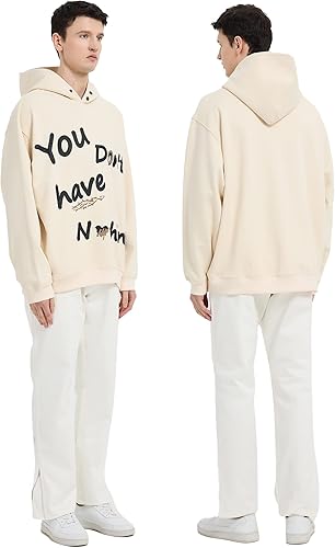 Miniatura 6 de Sudaderas para mujeres y hombres, sudadera con capucha de forro polar con textos, sudaderas novedosas y casuales