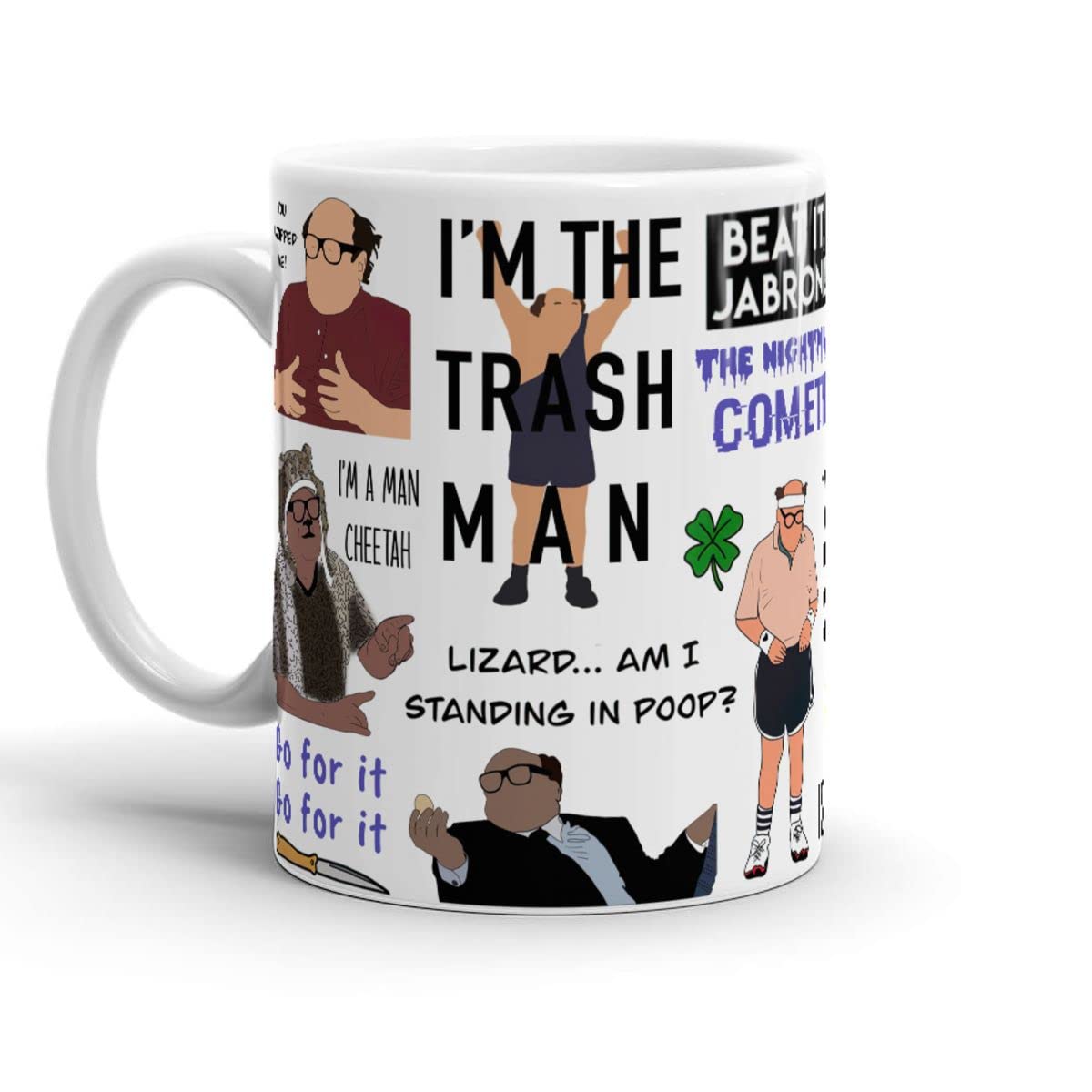 Coffee Mug Frank White Ceramic Reynolds Collage It's 11oz 15oz Always Gifts Sunny In Philadelphia Classic Mug For Coffee, Latte, Chocolate Or Tea