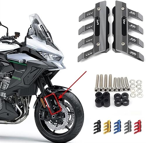 Miniatura 2 de Para Kawasaki para VERSYS 1000 650 Protector lateral de caída de motocicleta Protector de horquilla delantera Protector de guardabarros delantero