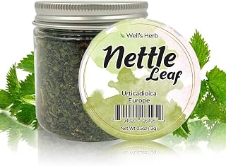 Well's Oil Dried Nettle Leaf Herb, 0.5 oz, for Hair & Skin Care, 100% Pure Natural Ingredients, Ideal for DIY
