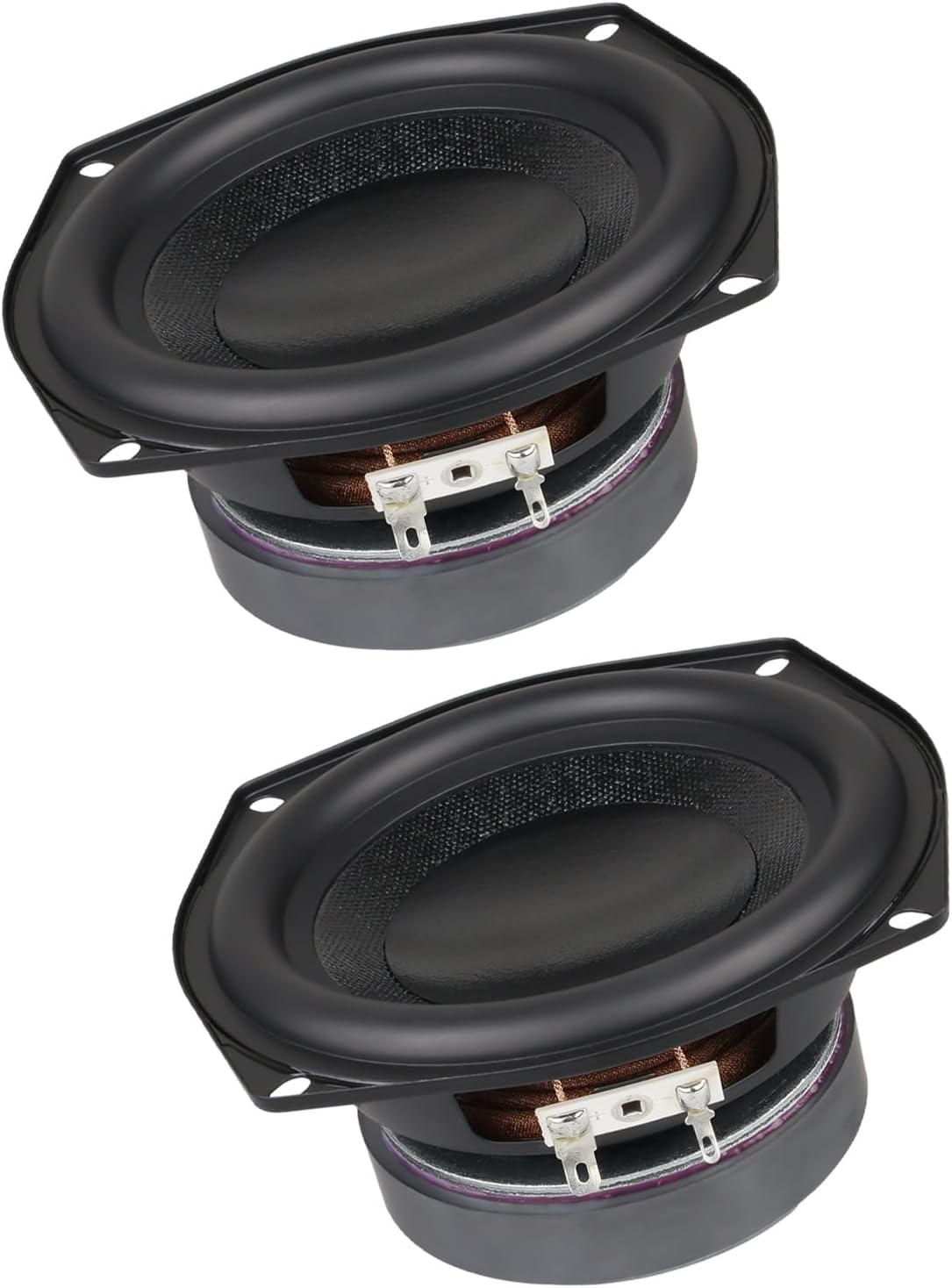 Mjaie 40W 5.25" Subwoofer Speakers 4Ohm IPX7 Water-Resistant Y30 Magnet Structure Enhanced Low Frequency ABS Housing Powerful Bass Output