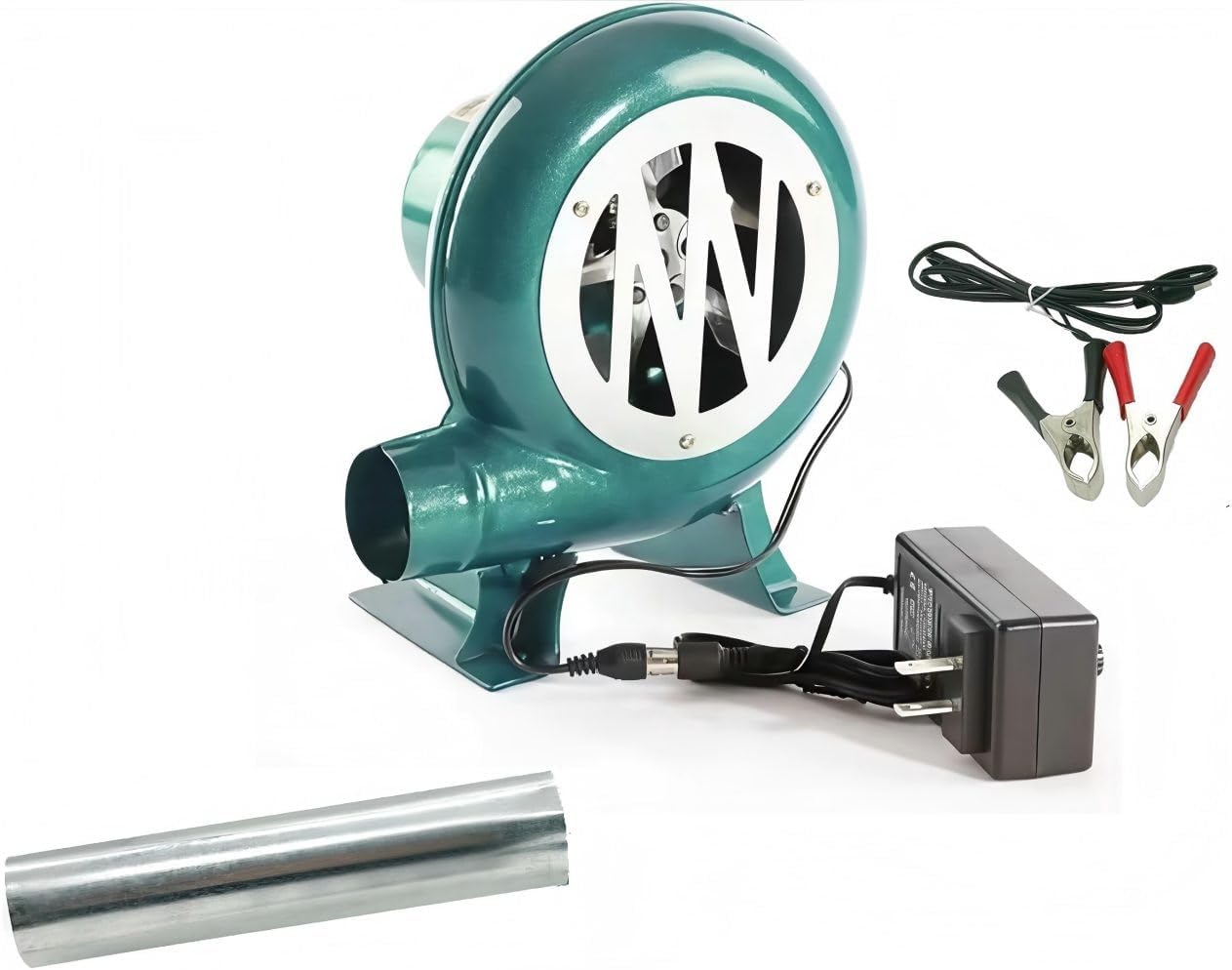 Dual BBQ Blower Charcoal Chimney Starter BBQ Smoker Fan Grill Smoker tempreaure controller Small blacksmith forge blower fan with Variable speed controller