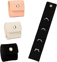 3 Psc Small Jewelry Bags, Travel Jewelry Case,with Buckle Jewelry Box, Suitable for Storing Rings, Necklaces, Bracelets, Earring