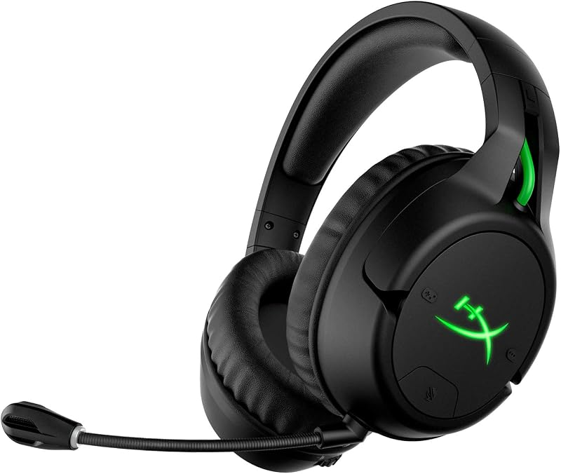 CloudX Flight: auriculares inalámbricos para juegos, licencia oficial de Xbox, compatible con Xbox One y Xbox Series X|S, mezclador de juegos y chat, espuma de memoria, micrófono desmontable con cancelación de ruido