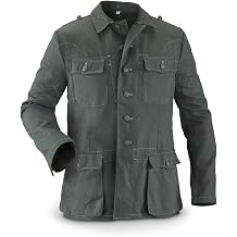 HQ ISSUE Mens German Military M40 Work Jacket, Reproduction, Summer LARGE