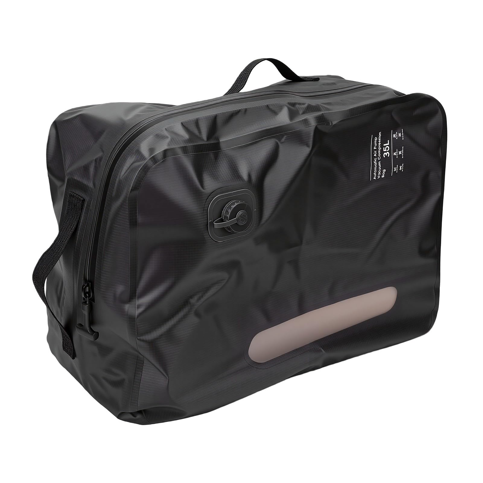 Wasserdichter 35L Reise-Vakuumbeutel | Wiederverwendbare Kompressionsaufbewahrung für Koffer, Gepäck, Kleidung, Organizer Zum Mitnehmen (GREY)