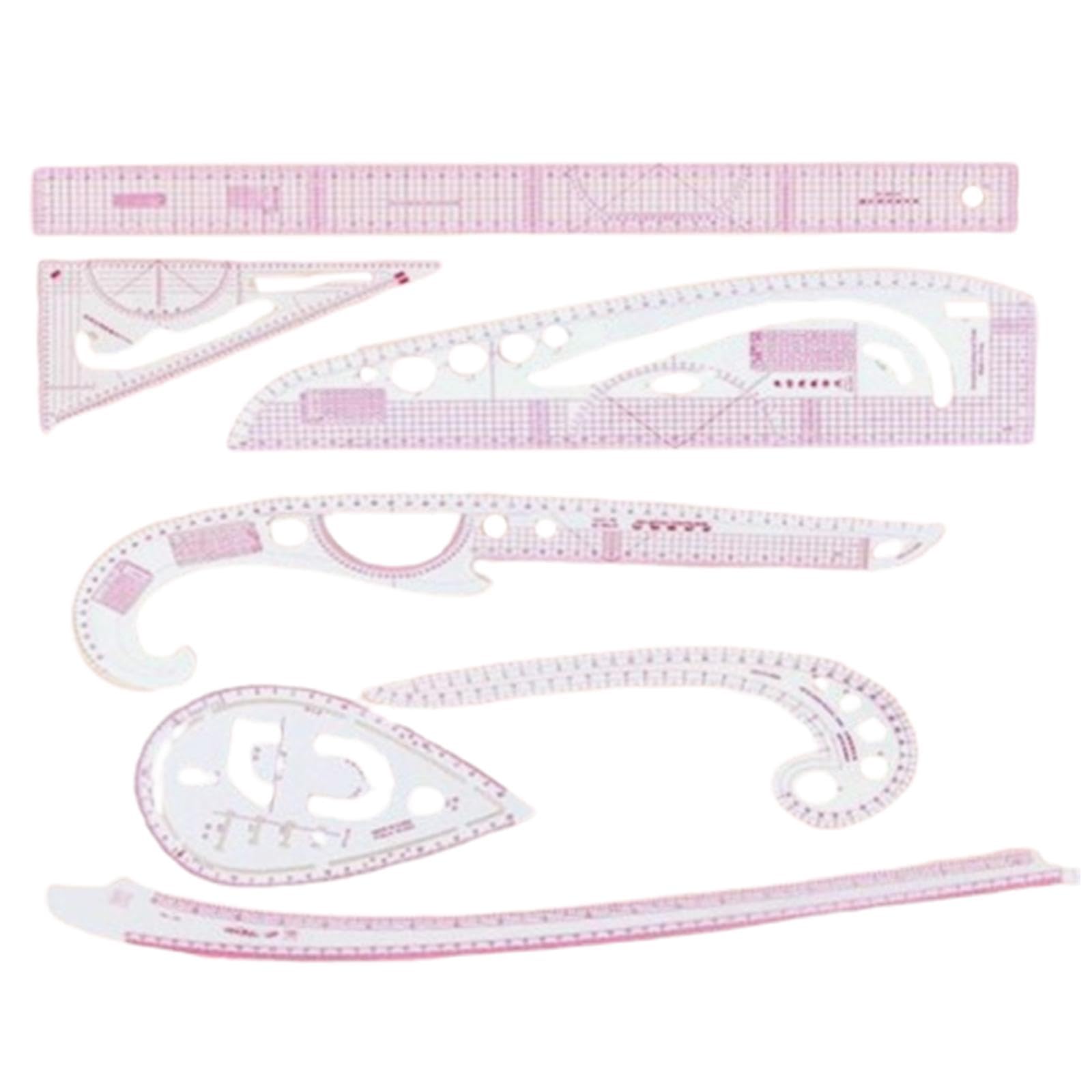 Baoblaze Regla Curva Francesa, Herramientas de Costura, Plantillas de Costura DIY para Ropa, Reglas Curvas para Vestidos, Regla de Costura para sastres, 8 Piezas