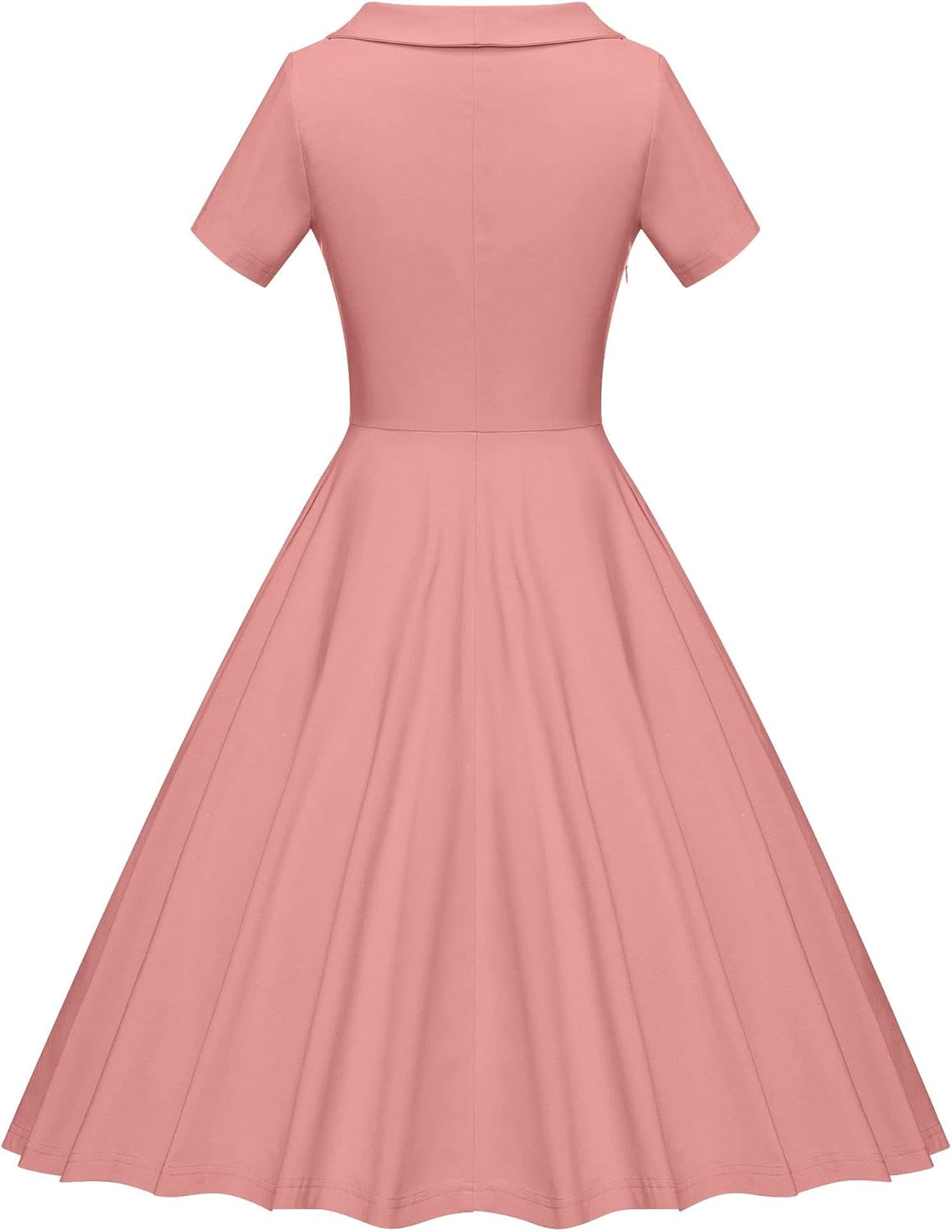 GownTown 1950s Retro Vintage Party Swing Dress with Pockets - Image 4