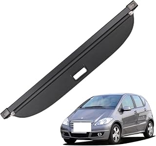 Retractable Trunk Cargo Cover Parcel Rack Waterproof Rear Anti-Peeping Shade Compatible with Benz A160 Auto Accessories Compatible with Benz A160 2002-2011(Leather)