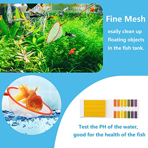 PietyPet Fish Tank Cleaning Tools, 6 pcs Aquarium Cleaning Tools, Feeder Tools Kit, Aquarium Plants Cleaner, Algae Scraper for Glass Aquariums