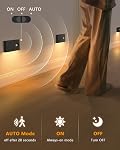 WILLED Stair Lumières à l'intérieur,Wireless Motion Sensor Lumière à l ́intérieur,Batterie Rechargeable lumières de nuit,Lumières de nuit de détecteur de mouvement pour l ́escalier,Hallway,Cuisine,Fermer,Cabinet,Chambre,Chambre des enfants(8-Pack)