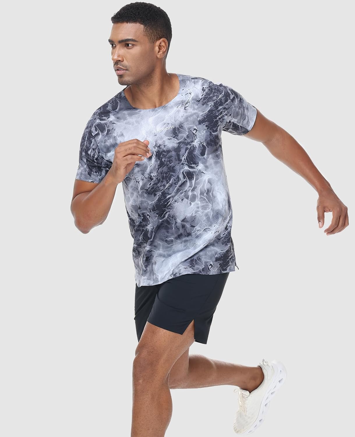 Haimont APEX Men's Trail Running Shirt Lightweight Quick Dry Seamless Running Tee for Race & Training