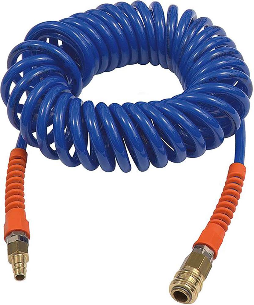 RIEGLER 113455-SP 18-1000KSD Spiralschlauch-Standardkupplung-Set, PU, Schlauch-ø 12x8, 10,0 m, 1Stk