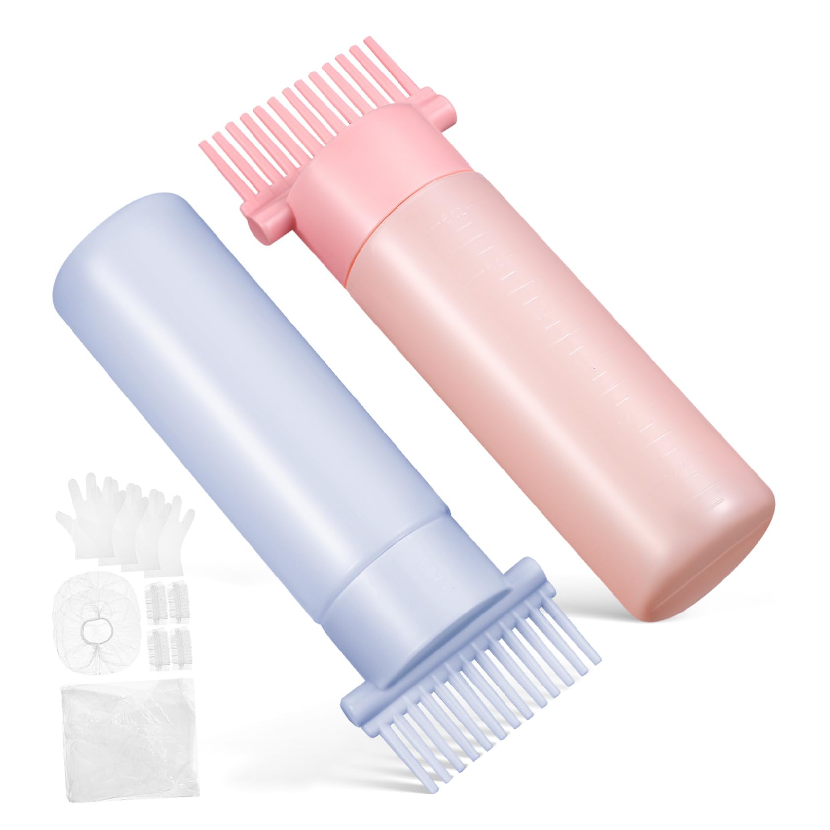 Baluue Hair Root Comb Applicators Oil Applicator Bottle Ear Protectors Comfortable to Hold Dye Applicator for Occasions
