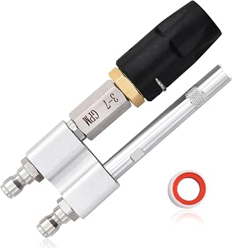 2 in 1 Downstream Soft Wash Nozzle, M5 Twist Nozzle Shooter Tips