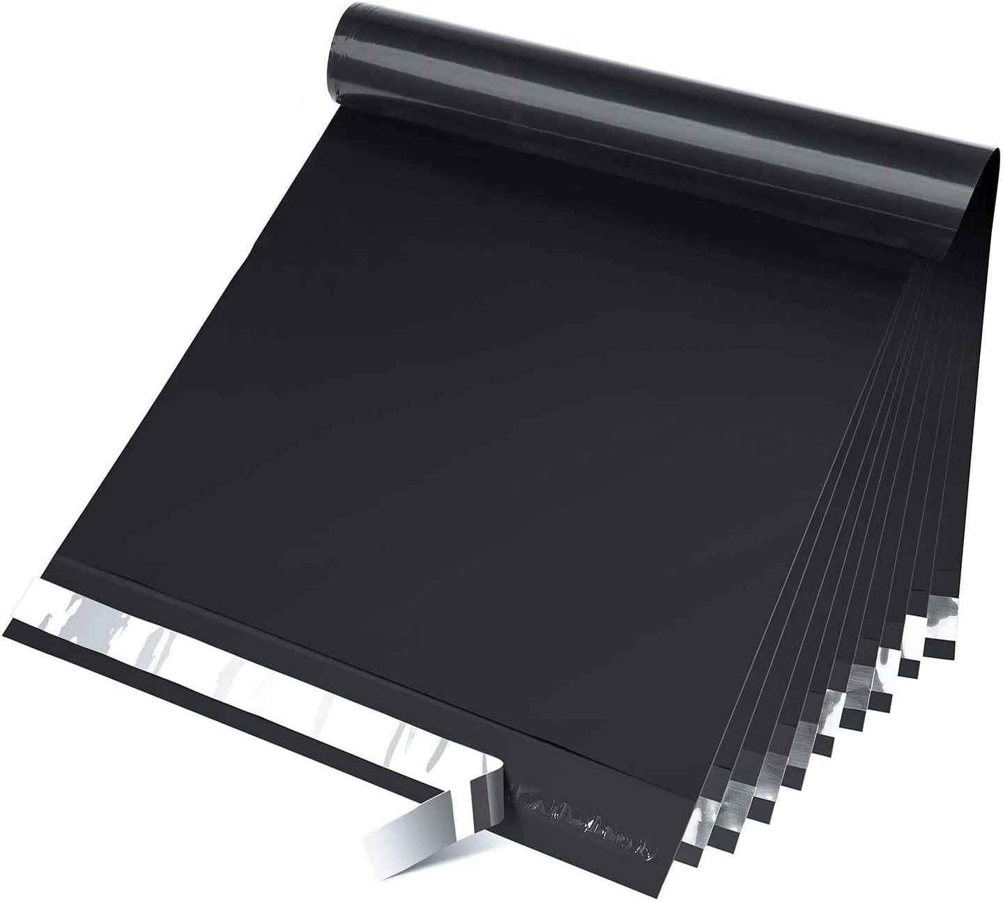 Fuxury 10x13 100 Pcs Black Poly Mailers Shipping Envelopes, Self-Sealing Envelopes, Boutique Custom Bags, Enhanced Durability Multipurpose Envelopes, Keep Items Safe & Protected