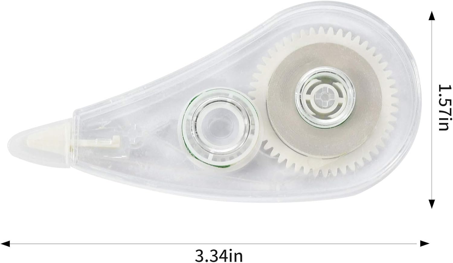 WeiBo Whiteout Correction Tape, Easy To Use Applicator for Instant Corrections, For Office Administration, Note Taking, Marking, Crafting, Bullet Journal, Scrapbooking (Pack Of 12, 315" x 0.2", White) : Office Products