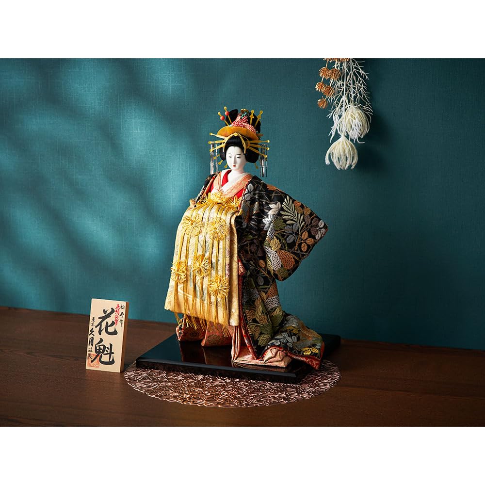 Amazon.co.jp: 久月official 日本人形 松寿作 花魁 正絹袋帯 KK125-46