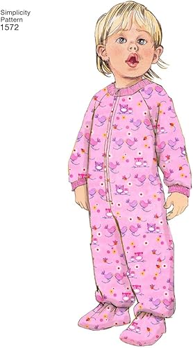 Miniatura 4 de Simplicity 1572 Patrones de costura para niños y niñas, tallas 3-6