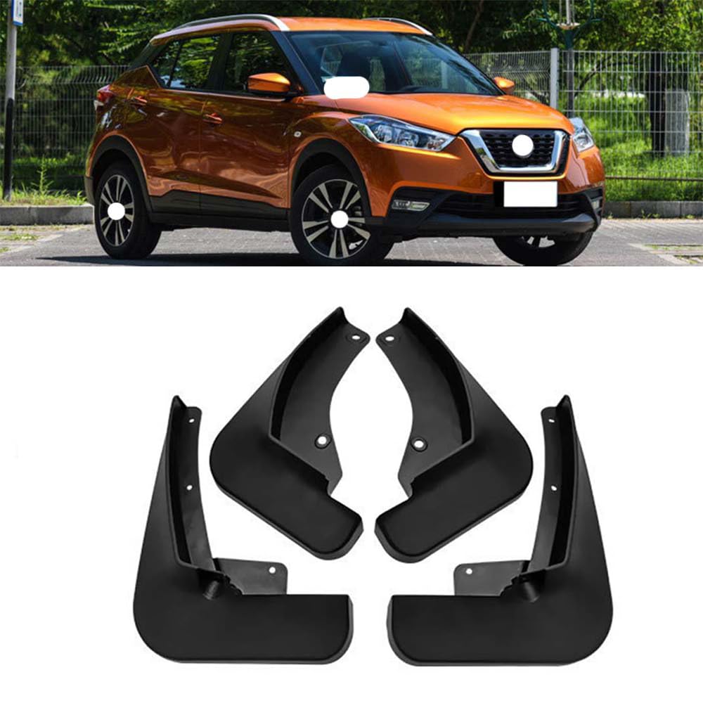 RJQXZXGQ Car Mud Flaps, for Nissan Kicks 2017-2022 Front & Rear Car Mud Flaps, Splashproof Tough Auto Splash Guards Fenders