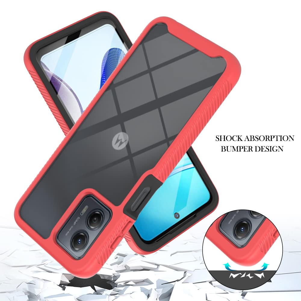 Sawiqpd for Motorola Moto G24/G04/E14 Case with Built-in Screen Protector - Image 4