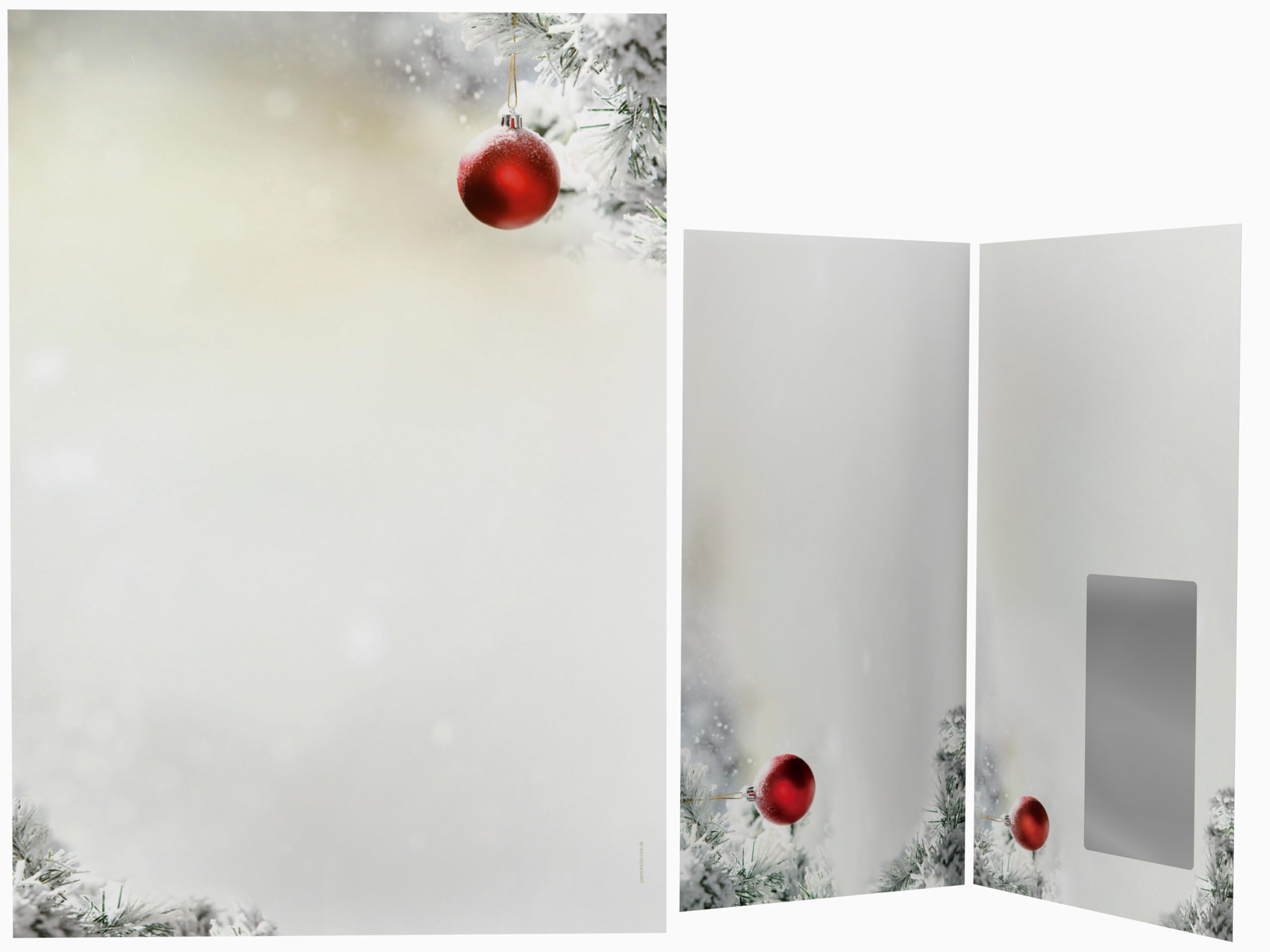 Weihnachtsbriefpapier mit Umschlag 1000-tlg. | Stille Nacht | 500 Blatt Briefpapier A4 + 500 Kuverts MIT FENSTER DIN LANG | Briefpapier Set