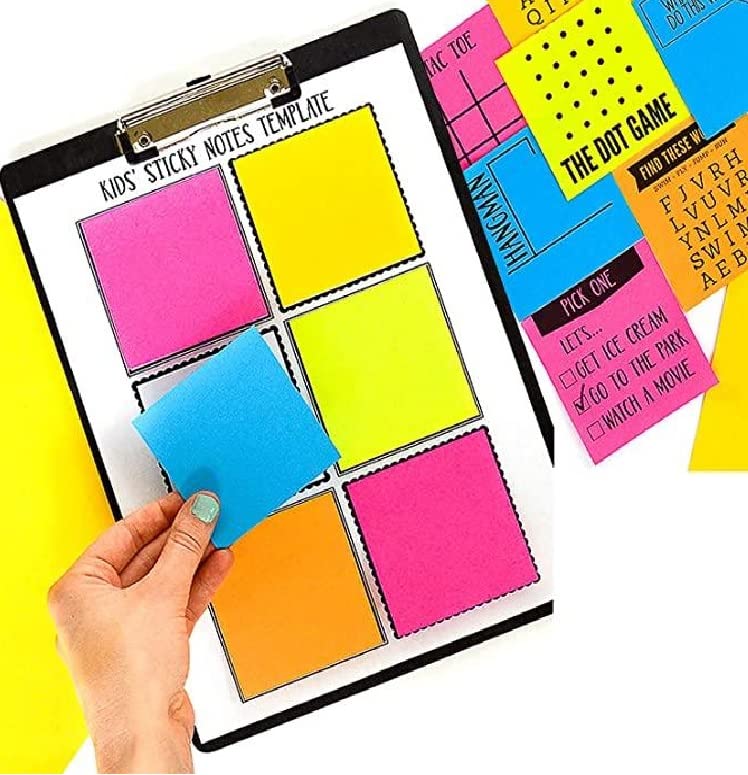 Image of OFIXO Sticky Notes, Sticky Notes Pad 3x3 Inch, Colored Sticky Notes | Sticky Notes Diary Bright Colors