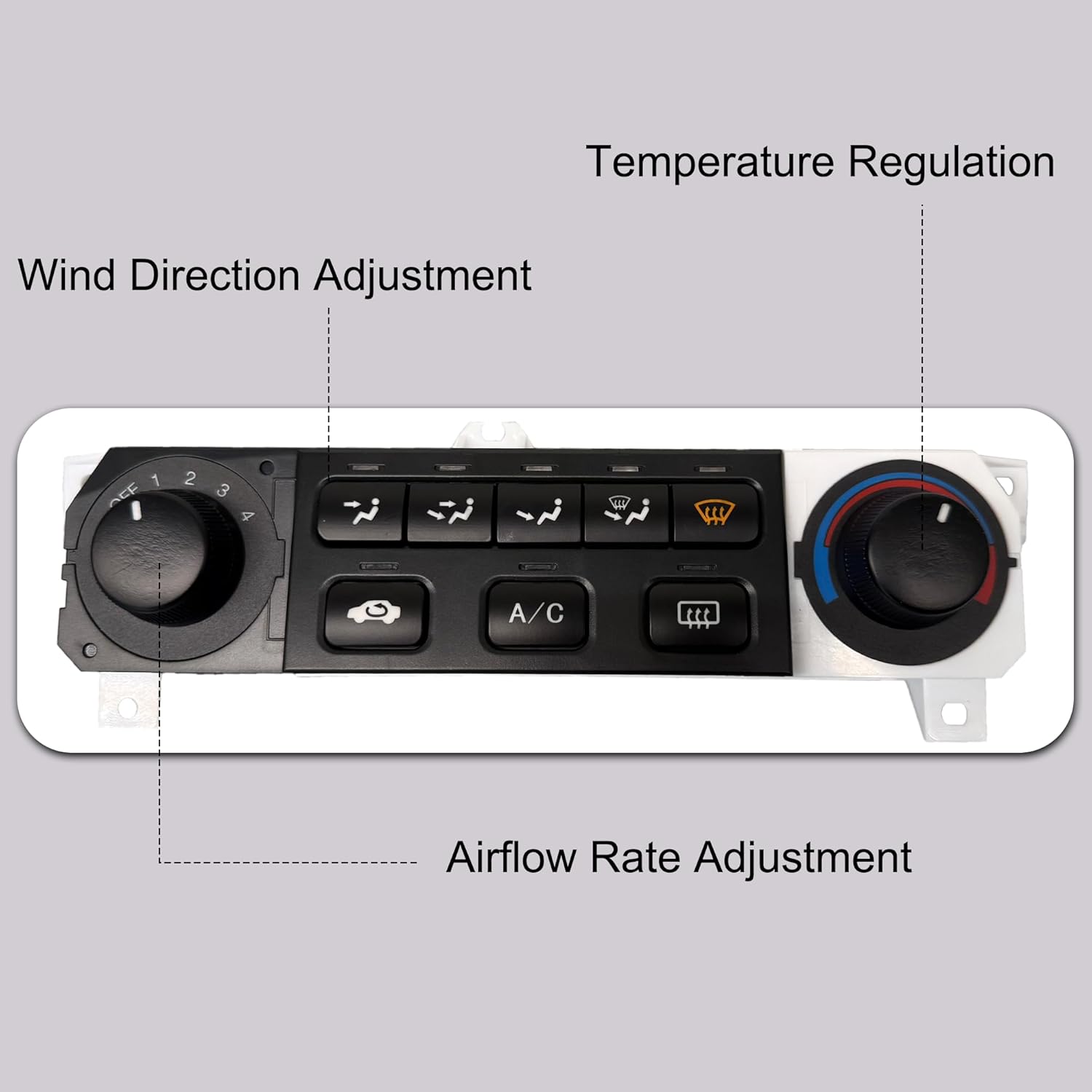 Climate Control Module 79600-S84-A01ZA & 599-268 Compatible with Honda Accord 1998-2000, Odyssey 1998-2004 - AC Heater Control Panel Replace 79600S84A01ZA