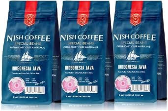 Nish Filtre Kahve Endonezya Java 1 Kg 3'lü Set (3x1 Kg) - Öğütülmüş