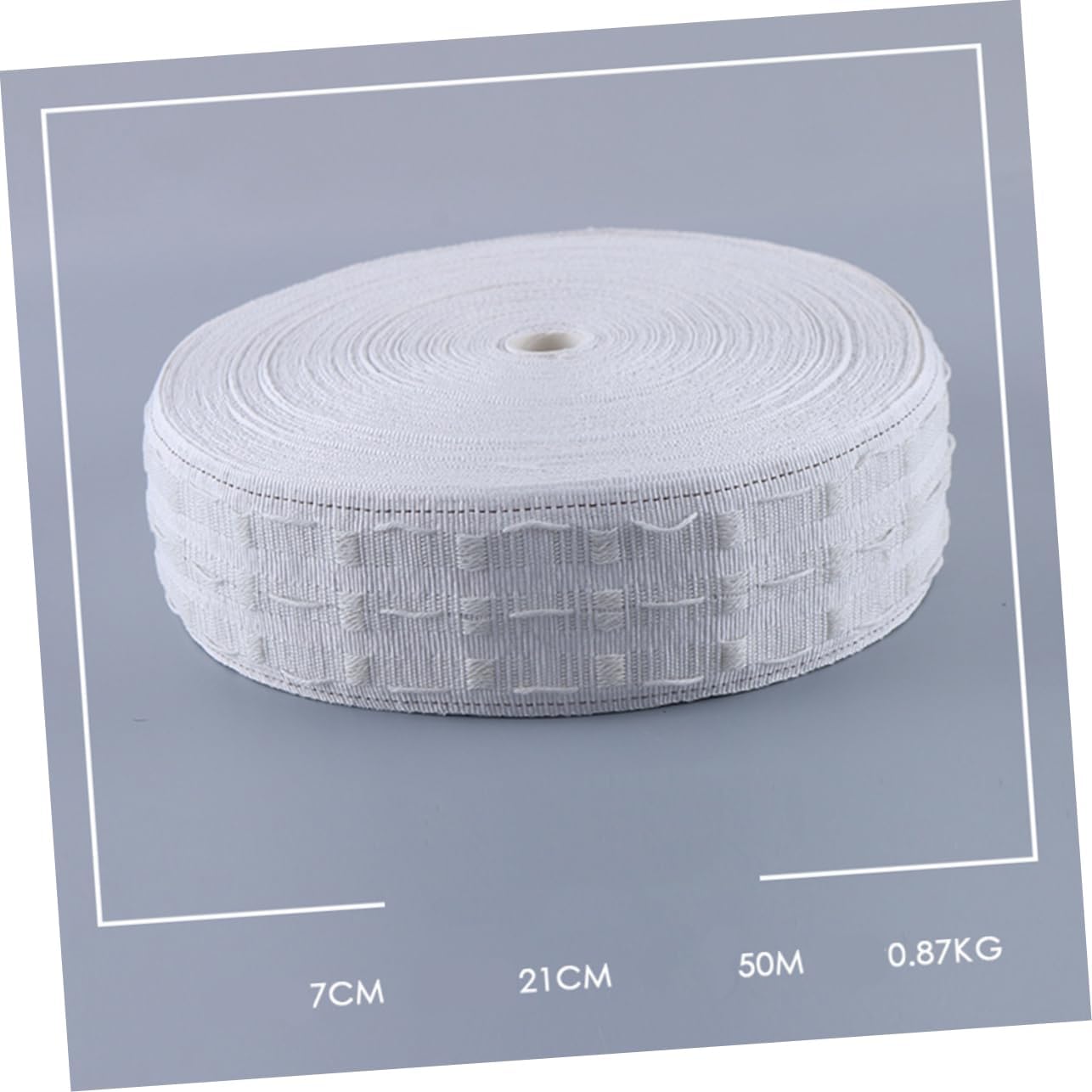IMIKEYA 50m Non-Woven Curtain Pleat Tape Soft Blend Cloth Belt for Window Treatments for Curtains and Valances Easy to Wash White Color