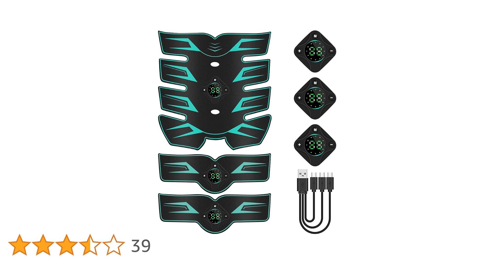 EMSトレーニングパッドセット Amazon.co.jp: EMS 腹筋ベルト 腹筋パッド 12種類モード 20段階