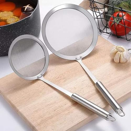 3 Pezzi Maglia Fine Schiumarola da Cucina, Colino