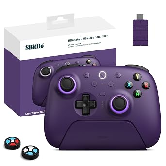 8Bitdo Ultimate 2 Wireless 2.4G Controller Purple