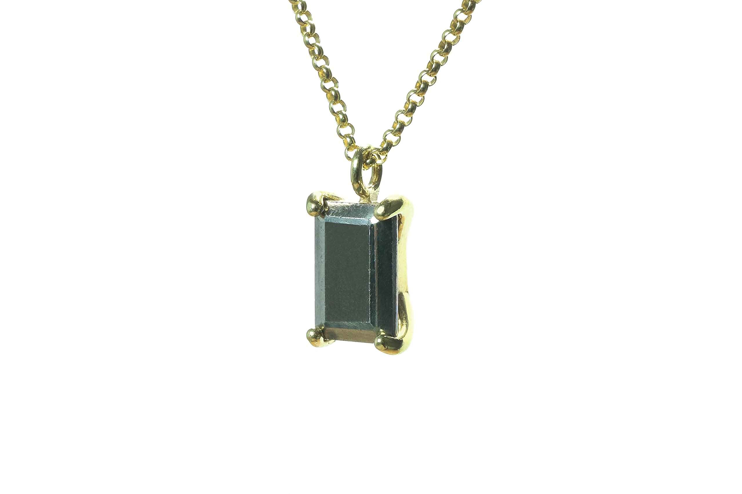 Pyrite Stone Necklace - Lustrous Pendant Jewelry for Women, Artisanal Fashion Gemstone Accessory, Custom Necklace with Fancy Box