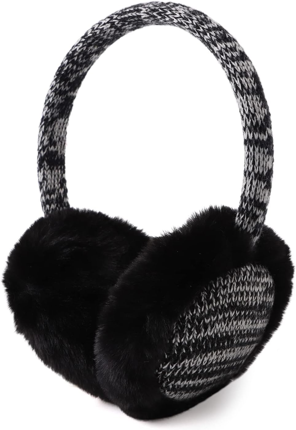 PESAAT Winter EarMuffs for Kids Outdoor Boys Knitted Ear Cover Plush Toddler Girls Ear Warmer 3-8 Years